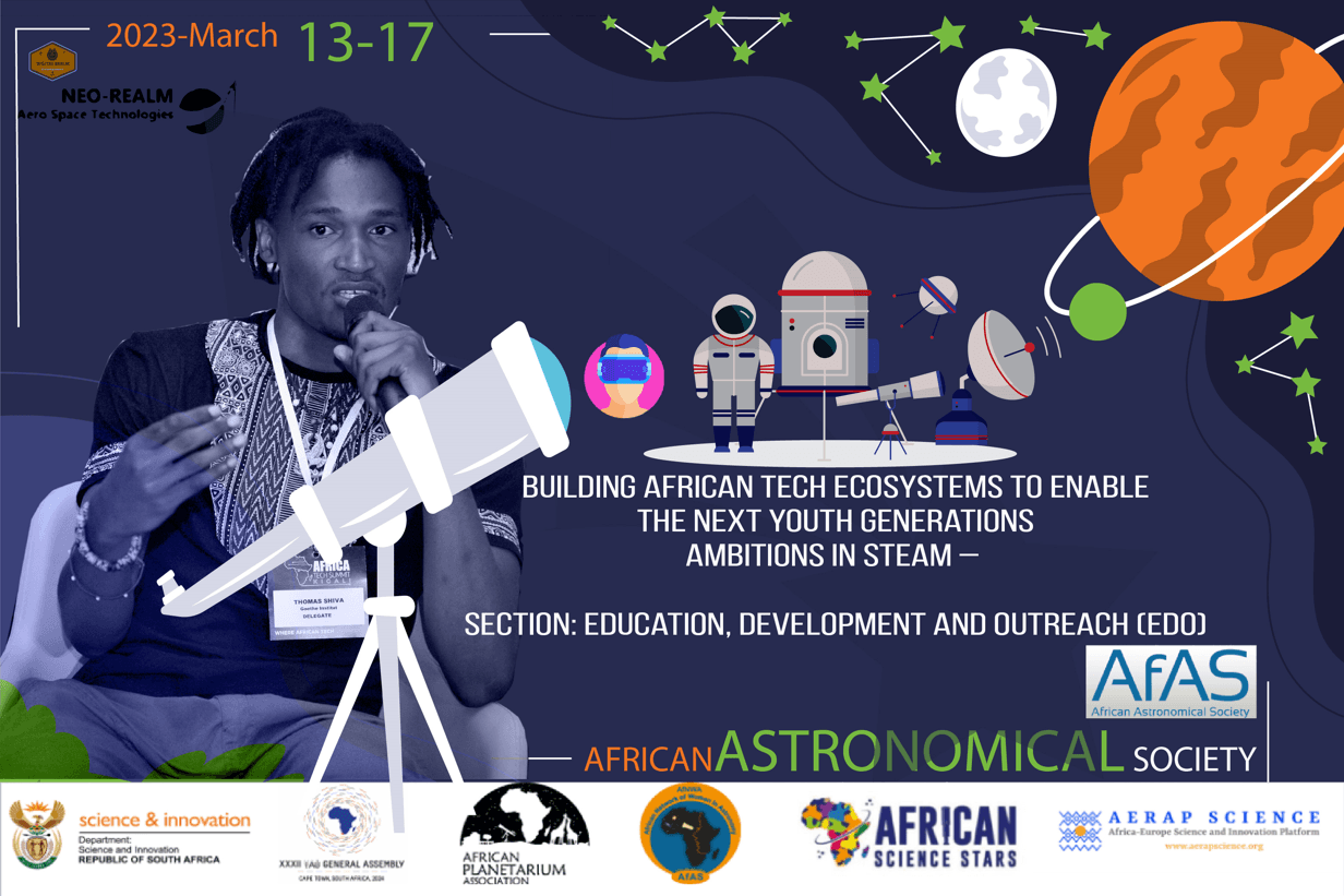 African aerospace and astronomy ecosystem program visual.
