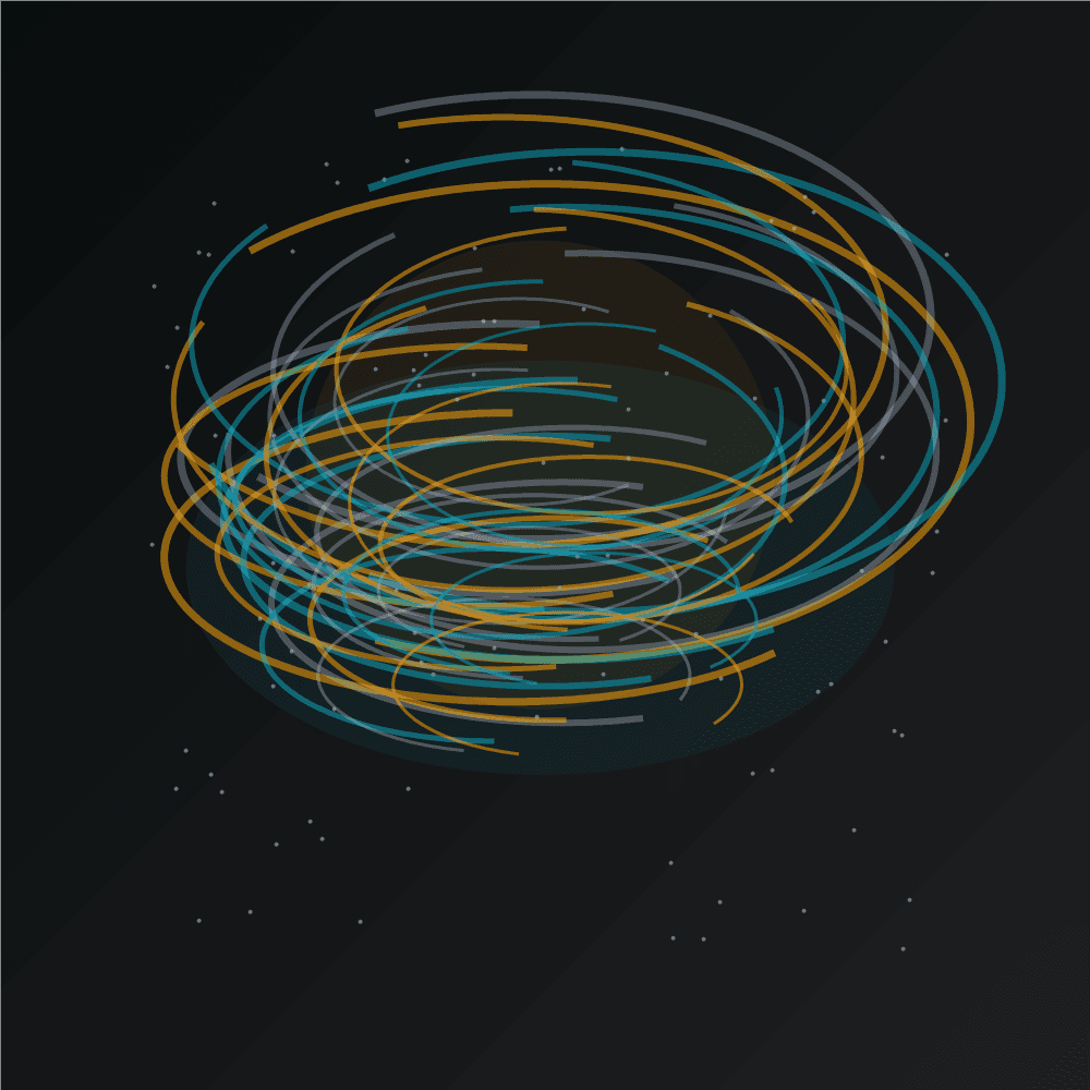 Abstract interlaced architecture representing impact systems.